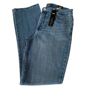 NWT Lee High Rise Relaxed Fit Straight Leg Denim Jean Size 10 L